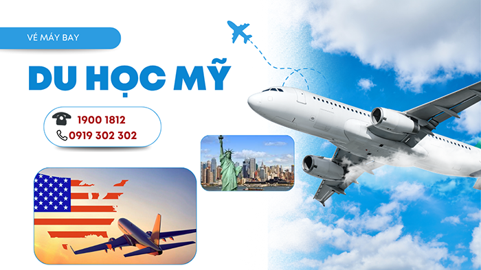 Vé máy bay du học Mỹ